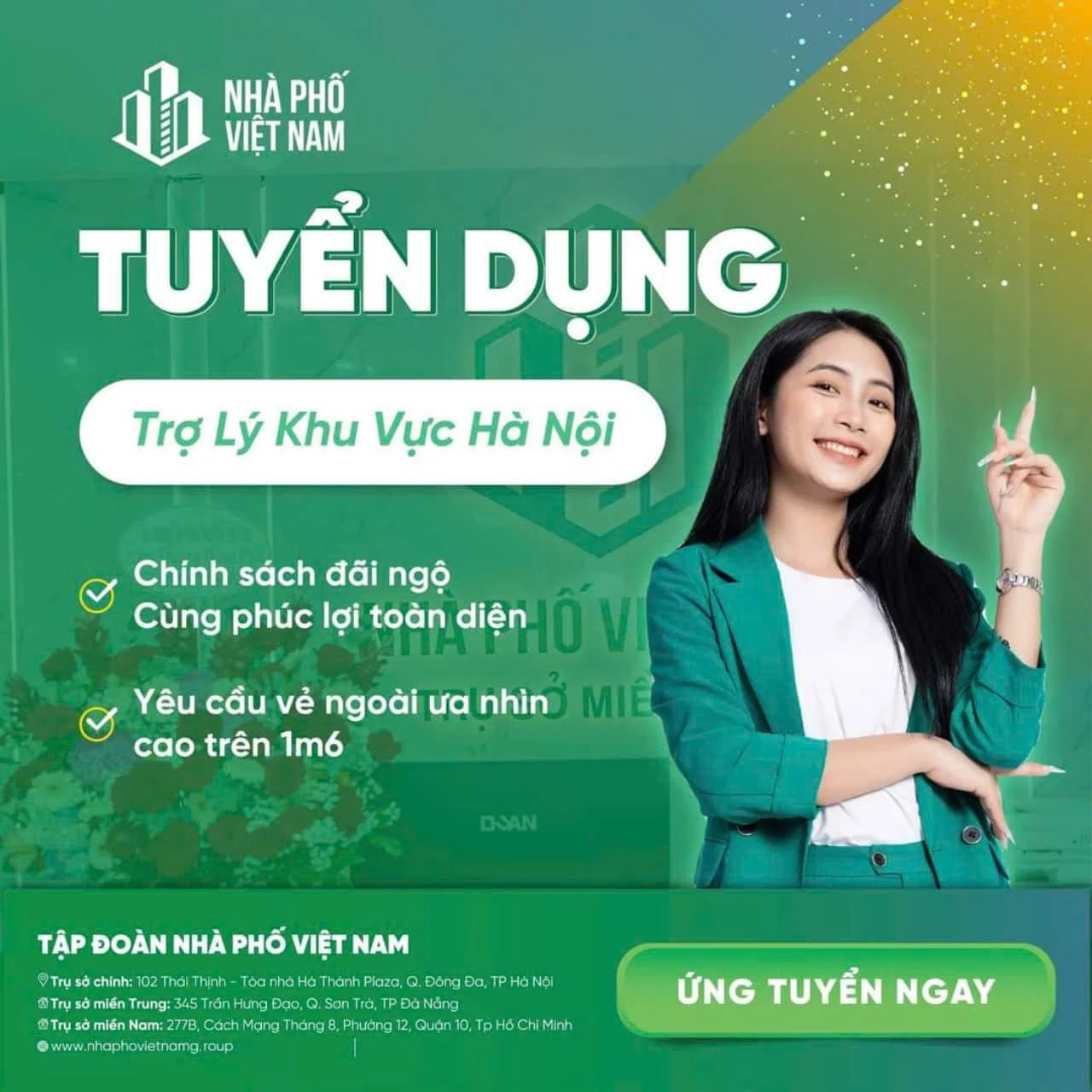 Tuyển dụng trợ lý nhà phố