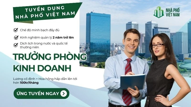 Tuyển Dụng Ứng Viên Trưởng Phòng