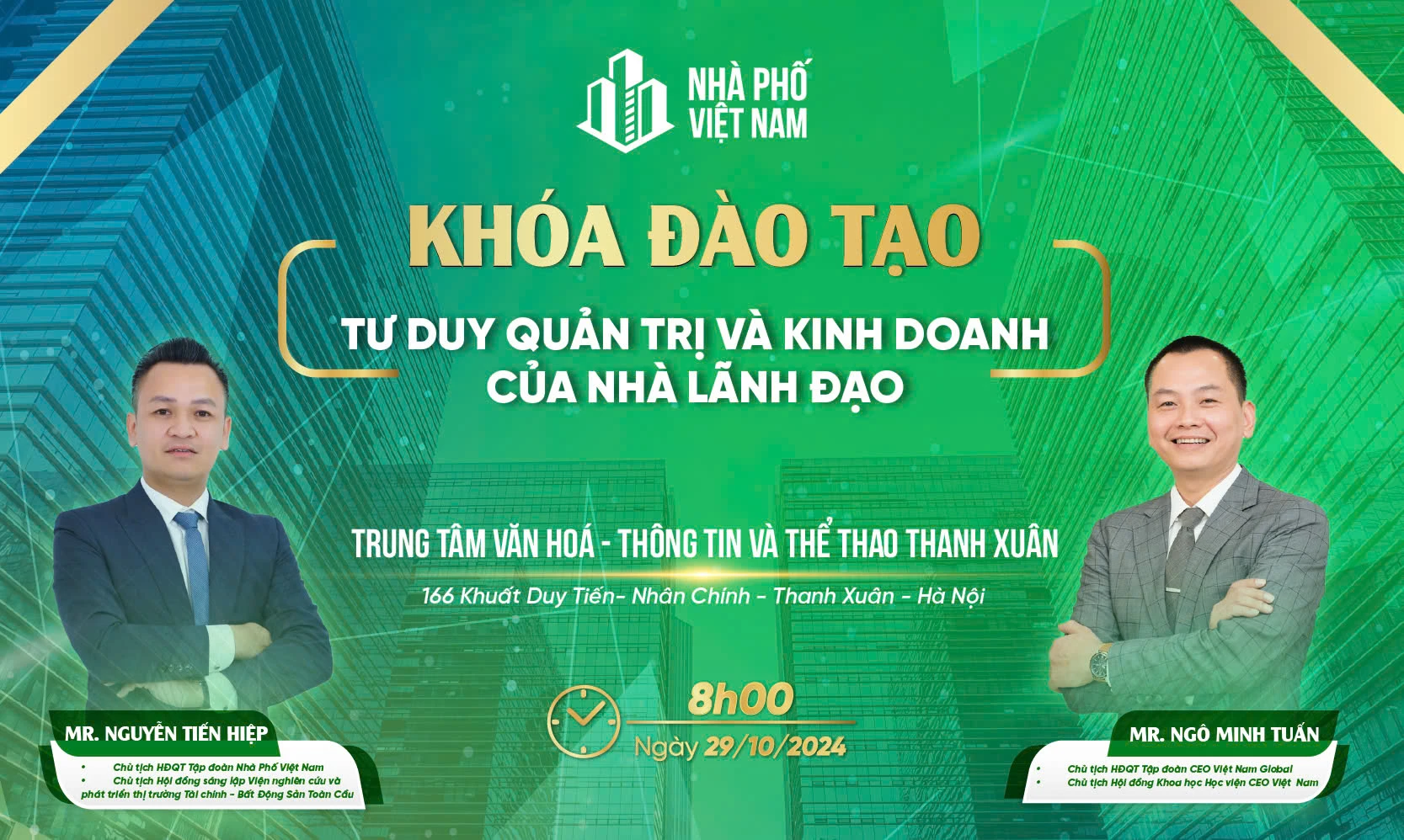 Khoá Đào tạo “Tư duy Quản trị và Kinh doanh cho Nhà Lãnh đạo”