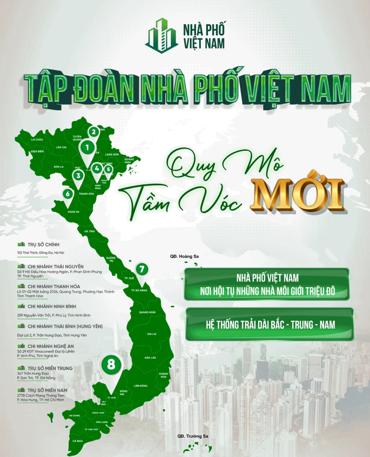 💥 NHÀ PHỐ VIỆT NAM – QUY MÔ MỚI, TẦM VÓC MỚI 💥